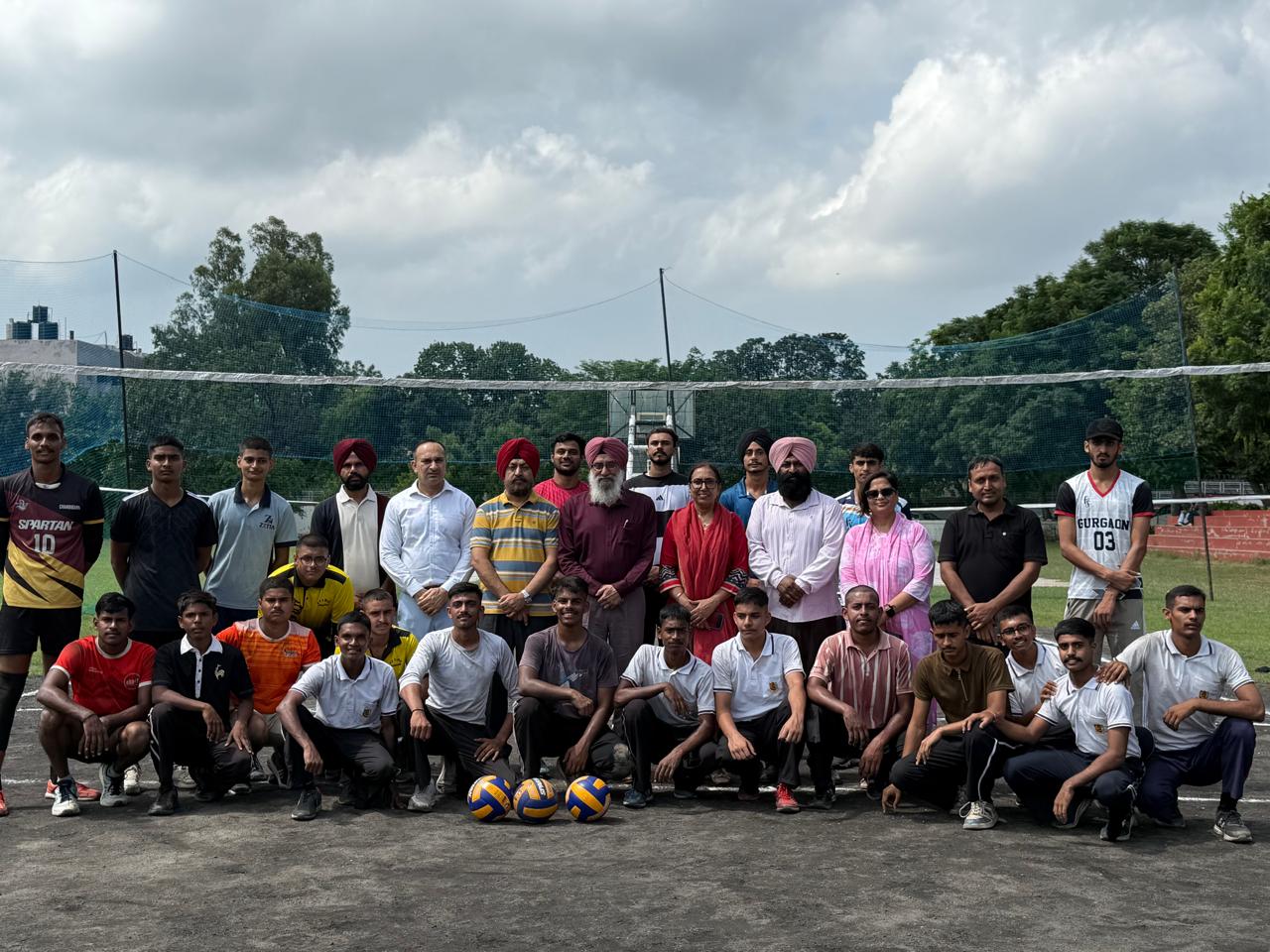 Volleyball match with NCC — promoting fitness and sportsmanship on campus.